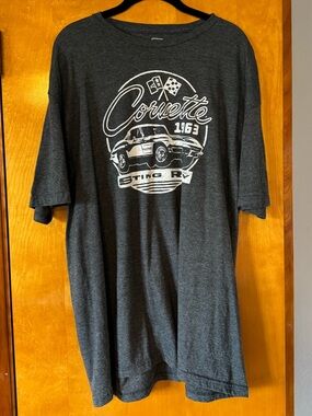 Hybrid Apparel Dark Gray Corvette 1963 Graphic Tee